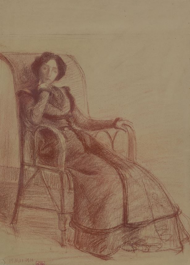 Hippolyte Petitjean - Madame Petitjean Assise, 19 mai 1901 | MasterArt